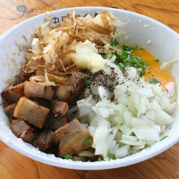 【17:30～限定】まぜそばブラック（追い飯付）